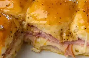 Crock Pot Ham and Cheese Sliders