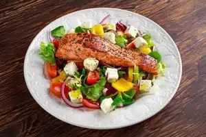Easy Balsamic Salmon Salad