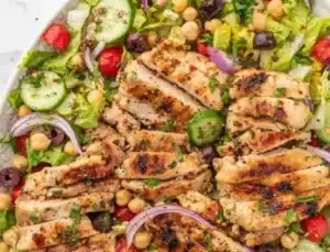 Grilled Mediterranean Chicken Salad