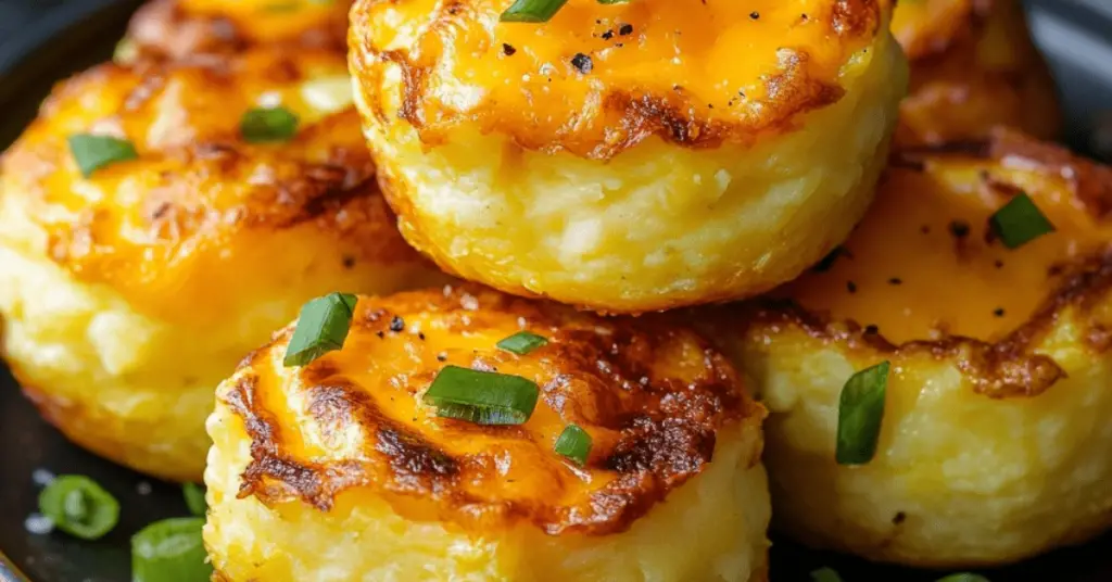 Crispy Cheesy Mashed Potato Puffs
