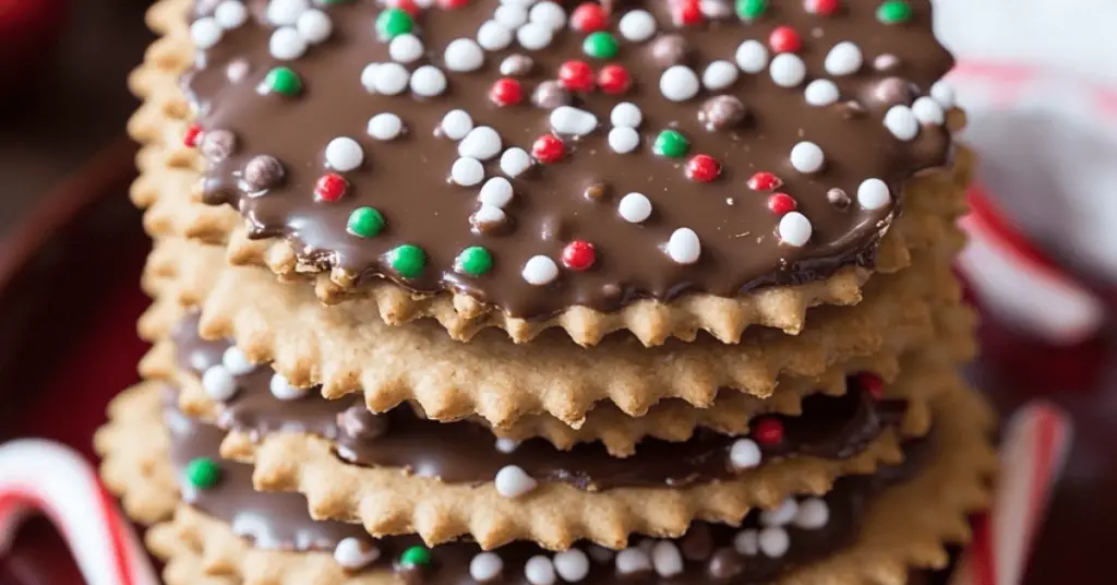 Holiday Ritz Cracker Peanut Butter Delights