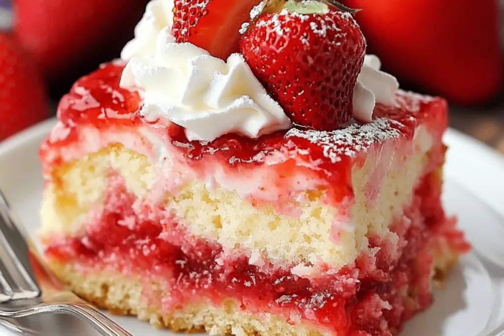 No-Fuss Strawberry Cheesecake Dump Cake
