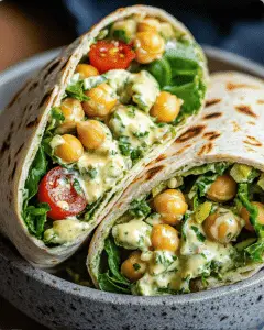 Chickpea Salad Wraps – Fresh Power Lunch Idea With 1 Simple Dressing