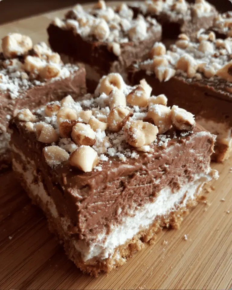 No-Bake Nutella Cheesecake Bars